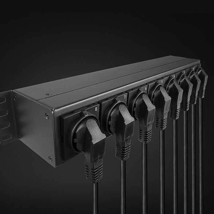 EAN 4002888730259 - Lindy 73025 unidad de distribución de energía (PDU) 8 salidas AC 1.5U Negro imagen 5
