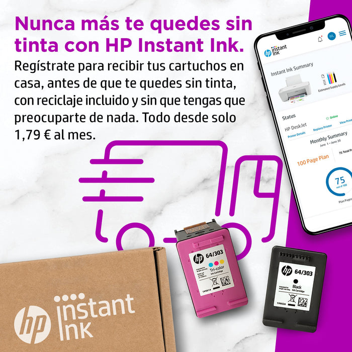 EAN 0195161618109 - HP DeskJet 2710e AiO Printer Inyección de tinta térmica A4 4800 x 1200 DPI 7,5 ppm Wifi imagen 5