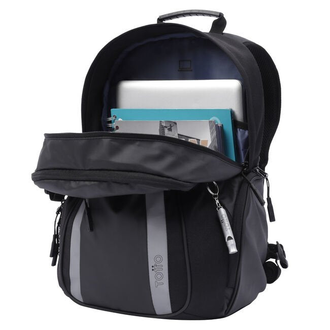 EAN 7704758533911 - Totto MA04BIK001-22100-N01 mochila Mochila informal Negro, Gris Lienzo, Tela imagen 5