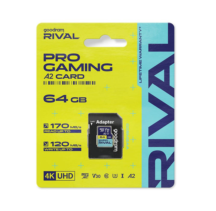 EAN 5908267914724 - Goodram microSDXC 64GB V30 A2 UHS I U3 RIVAL + adapter Clase 10 imagen 26