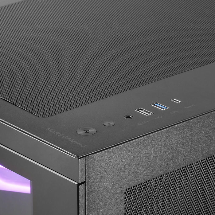 EAN 8435693113140 - Mars Gaming MC3TCORELCDM carcasa de ordenador Mini Tower Negro imagen 3