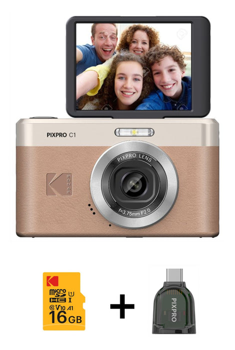 EAN 819900014396 - Kodak PIXPRO C1BN 1/3" Cámara compacta 13 MP CMOS 4160 x 3120 Pixeles Marrón imagen 1