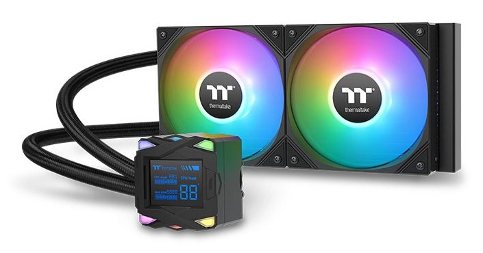 EAN 4711658540270 - Thermaltake LA240-S ARGB Placa base Kit de refrigeración líquida 12 cm Negro 1 pieza(s) imagen 1
