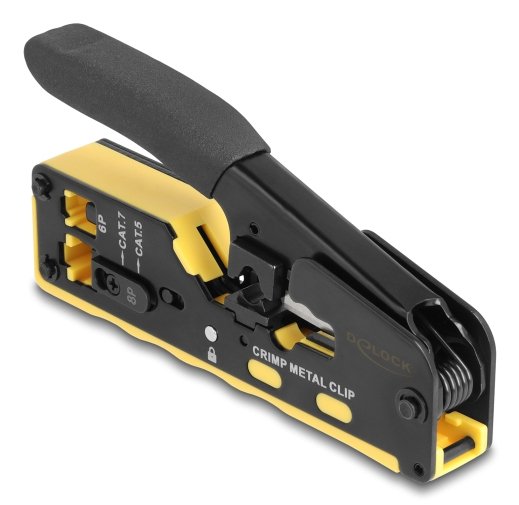 EAN 4043619905836 - DeLOCK 90583 crimpadora Herramienta para prensar Negro, Amarillo imagen 1