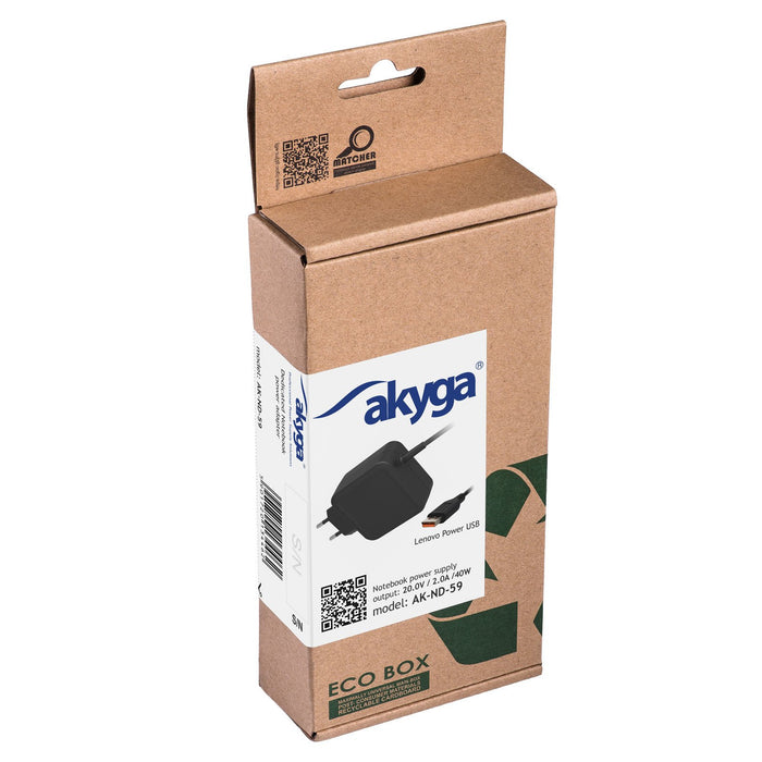 EAN 5901720134462 - Akyga AK-ND-59 adaptador e inversor de corriente Interior 40 W Negro imagen 5