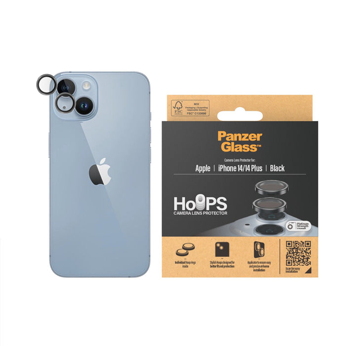 EAN 5711724011405 - PanzerGlass ® Hoops® Camera Lens Protector Black iPhone 14 | 14 Plus Protector de pantalla Apple 1 pieza( imagen 2