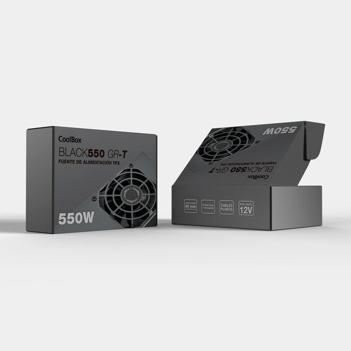 EAN 8436624423499 - CoolBox COO-FA550TGR unidad de fuente de alimentación 20+4 pin ATX Negro imagen 3