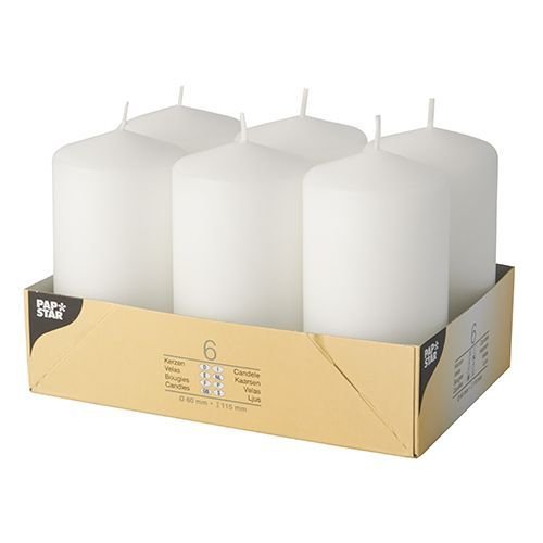 EAN 4002911179949 - Papstar 17994 vela Alrededor Blanco 6 pieza(s) imagen 1