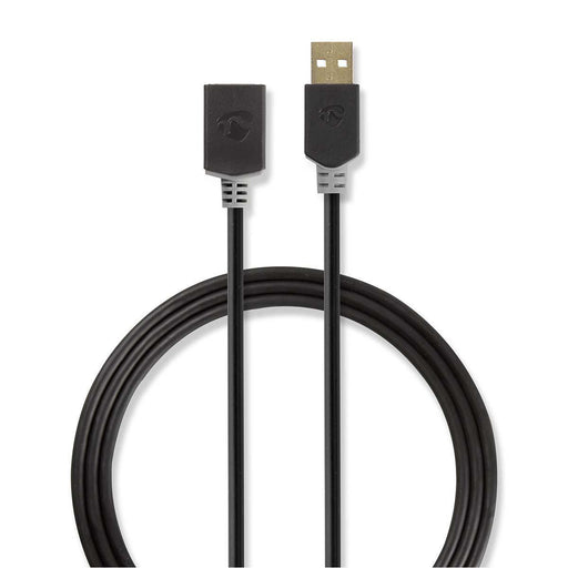 EAN 5412810263448 - Nedis CCBW60010AT20 cable USB USB 2.0 2 m USB A 0,48 Gbit/s Antracita imagen 1