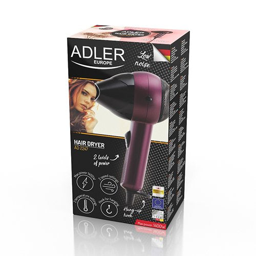 EAN 5902934830300 - Adler AD 2247 secador 1400 W Negro, Púrpura imagen 9