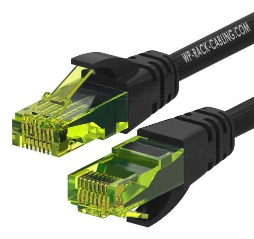EAN 8052101432541 - WP WPC-PAT-6AU005BL cable de red Negro, Verde 0,5 m Cat6a U/UTP (UTP) imagen 1