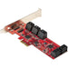 EAN 0065030893763 - StarTech.com 10P6G-PCIE-SATA-CARD tarjeta y adaptador de interfaz Interno imagen 2