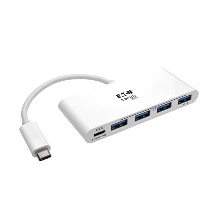 EAN 0037332193773 - Tripp Lite U460-004-4A-C hub de interfaz USB 3.2 Gen 1 (3.1 Gen 1) Type-C 5000 Mbit/s Blanco imagen 1