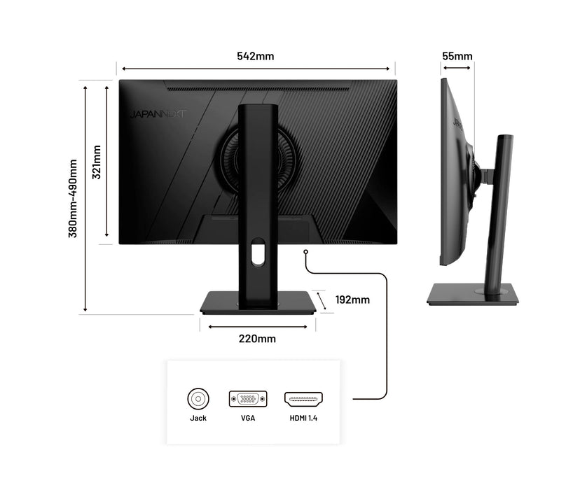 EAN 4589511166642 - JAPANNEXT JN-IPS2382FHDR-HSP pantalla para PC 61 cm (24") 1920 x 1080 Pixeles Full HD LCD Negro imagen 7