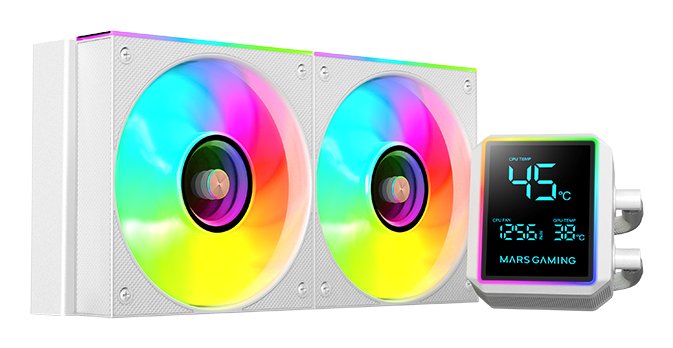 EAN 8435693112419 - Mars Gaming ML-LCDPRO240W Procesador Kit de refrigeración líquida 12 cm Blanco 1 pieza(s) imagen 1