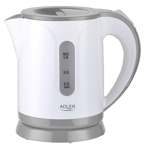 EAN 5903887809184 - Adler AD 1371G tetera eléctrica 0,8 L 800 W Blanco, Gris imagen 1