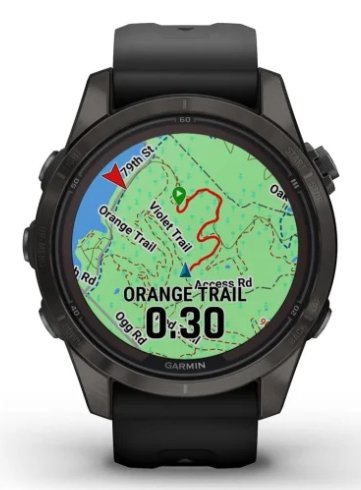 EAN 0753759317614 - Garmin fēnix 7S Pro 3,05 cm (1.2") MIP 42 mm Digital 240 x 240 Pixeles Pantalla táctil Negro Wifi GPS (sa imagen 7