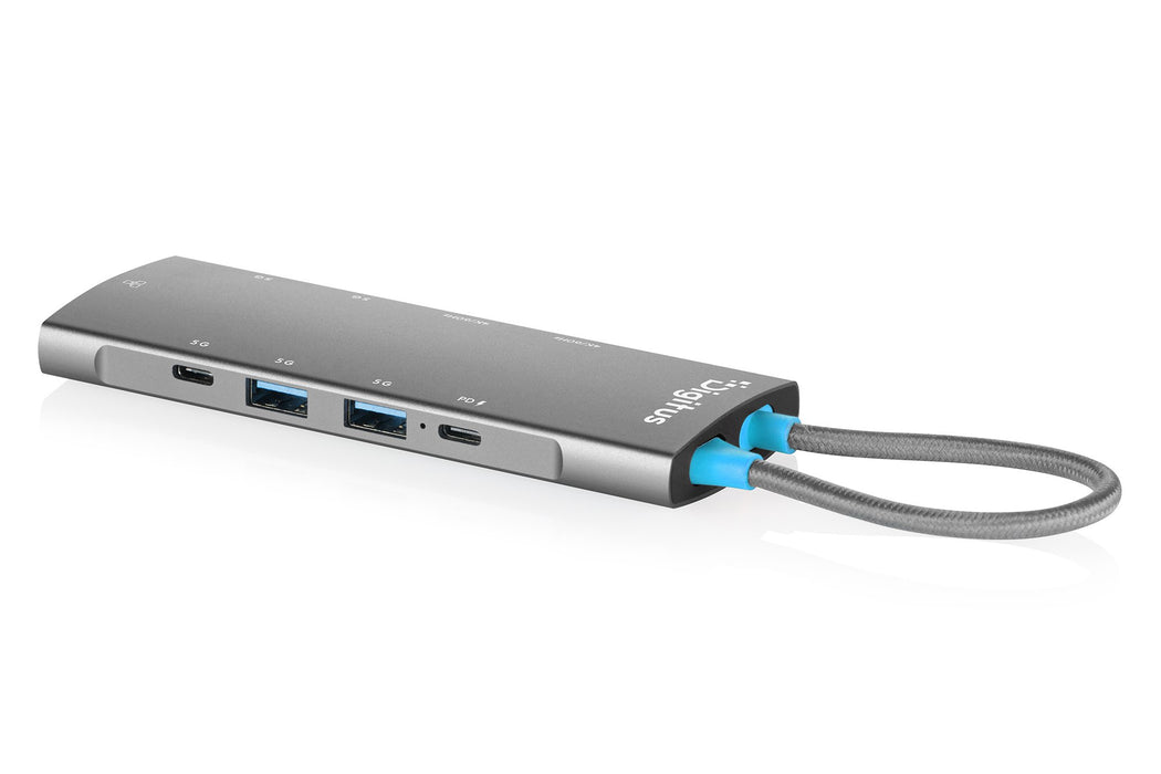 EAN 4016032510178 - Digitus USB-C Docking Station, 9-Port estación dock para móvil Tableta/teléfono inteligente/portátil Gris imagen 2