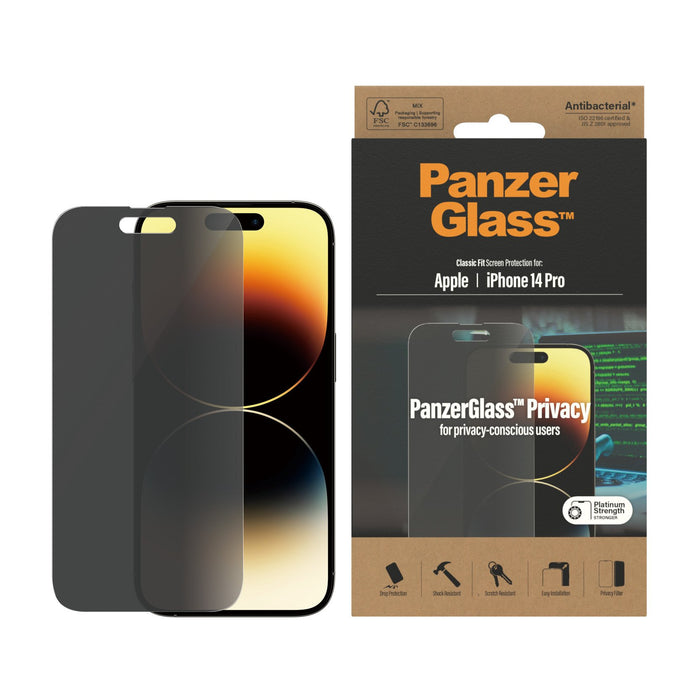 EAN 5711724127687 - PanzerGlass ® Privacy Screen Protector iPhone 14 Pro | Classic Fit Protector de pantalla Apple 1 pieza(s) imagen 2