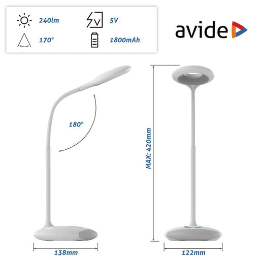 EAN 5999562287644 - Avide ABLDLRGB-4W lámpara de mesa LED Blanco imagen 2