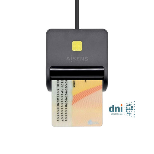 EAN 8436574706093 - AISENS ASCR-SN01-BK lector de control de acceso Lector USB de control de acceso imagen 1