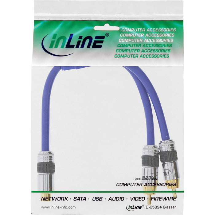 EAN 4043718078905 - InLine 4043718078905 cable de audio 0,25 m 2 x RCA RCA Azul imagen 2
