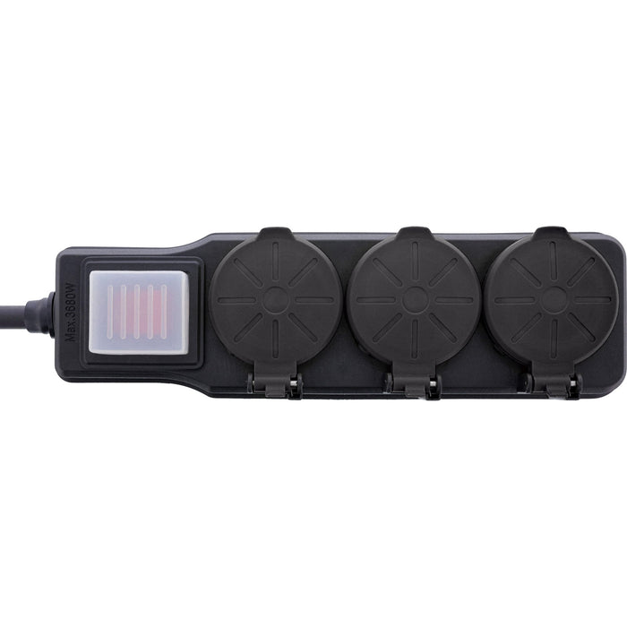 EAN 4043718315857 - InLine 16493P base múltiple 5 m 3 salidas AC Negro imagen 2