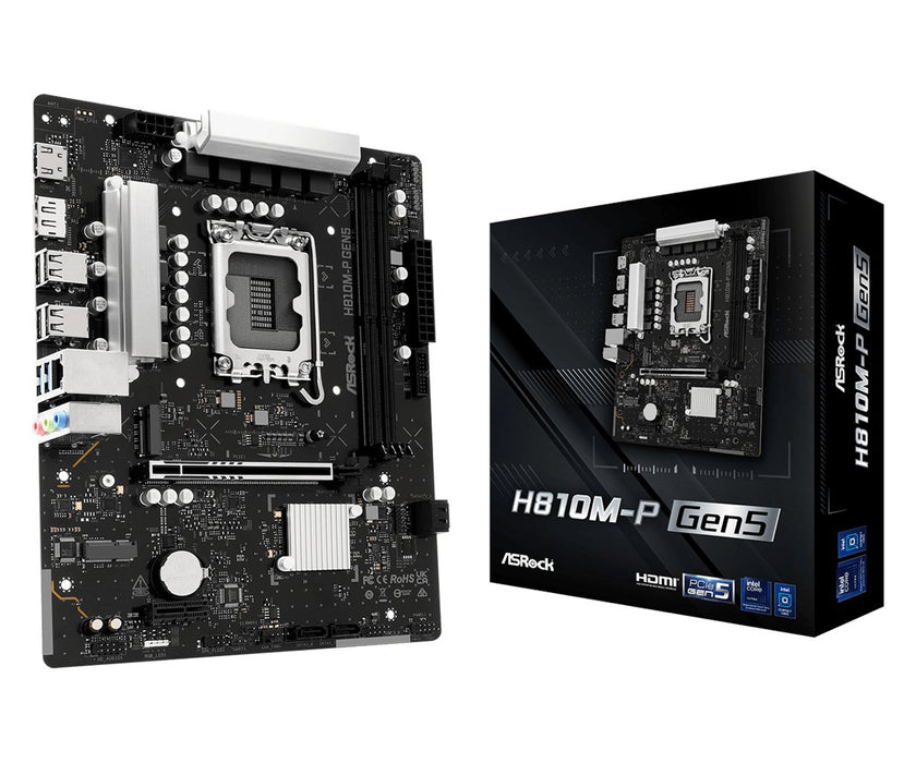 EAN 4711581494206 - Asrock H810M-P Gen5 Intel H810 LGA 1851 (Socket V1) micro ATX imagen 1
