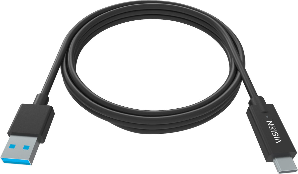 EAN 4911624000009 - Vision TC 1MUSBCA/BL cable USB USB 3.2 Gen 1 (3.1 Gen 1) 1 m USB A USB C Negro imagen 1