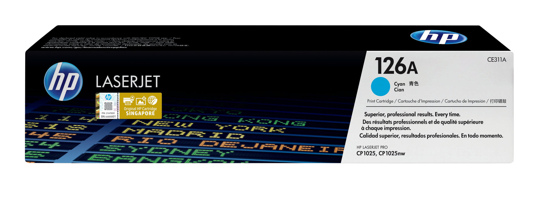 EAN 0884962161135 - HP 126A Cyan Original LaserJet Toner Cartridge cartucho de tóner 1 pieza(s) imagen 1