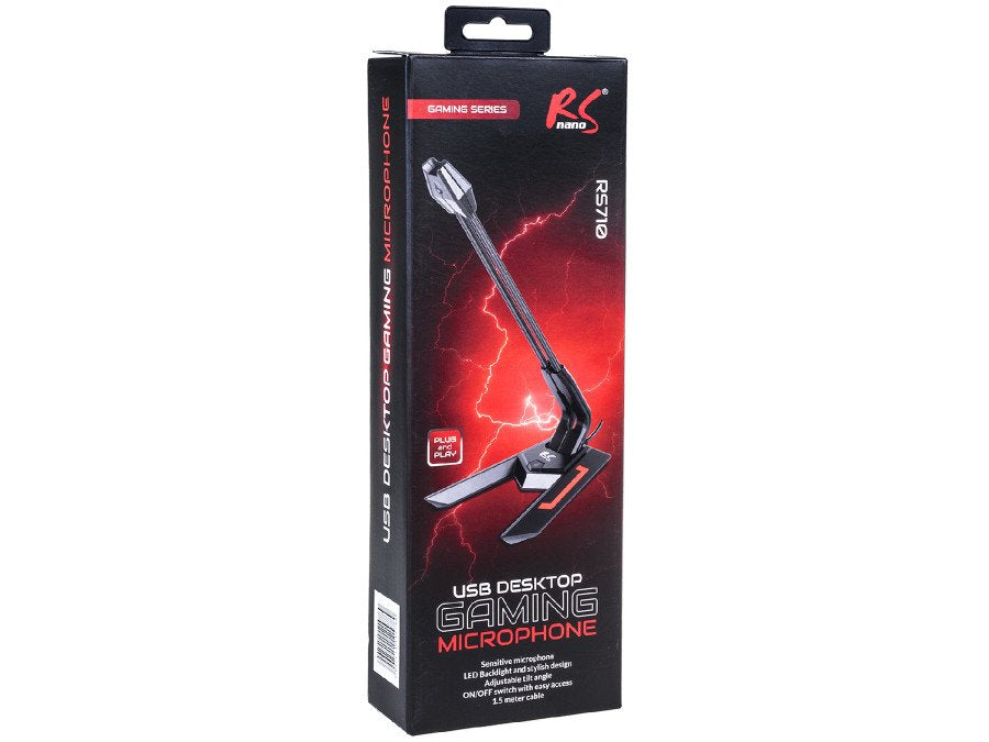 EAN 5902211114789 - NanoRS RS710 micrófono Negro, Rojo Micrófono para PC imagen 4