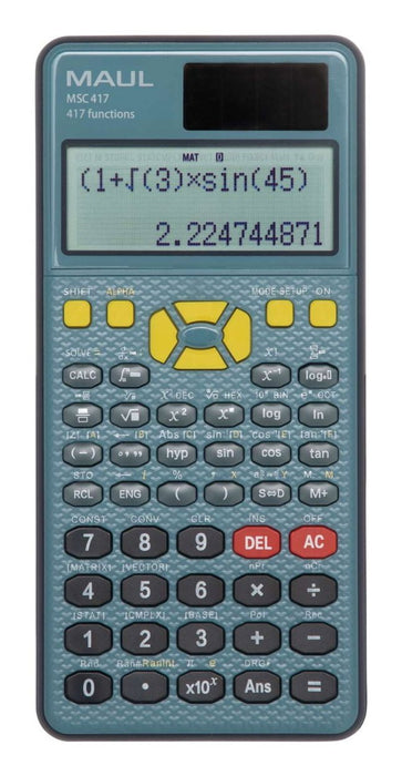 EAN 4002390094719 - MAUL MSC 417 calculadora Bolsillo Calculadora científica Negro, Azul imagen 1