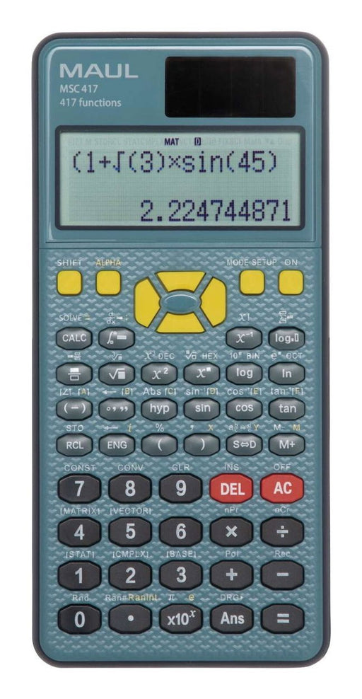 EAN 4002390094719 - MAUL MSC 417 calculadora Bolsillo Calculadora científica Negro, Azul imagen 1