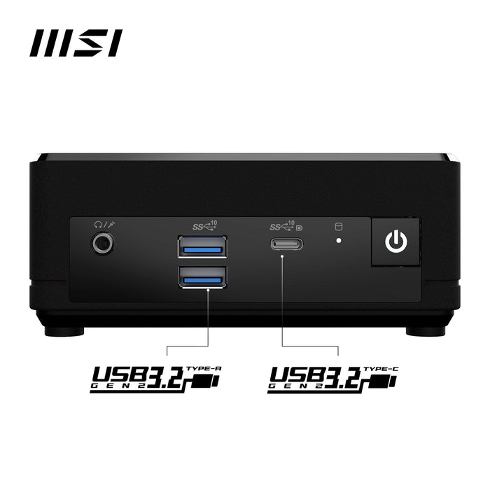 EAN 4711377071147 - MSI Cubi N ADL-007DE Intel® N N100 4 GB DDR4-SDRAM 128 GB SSD Windows 11 Pro Mini PC Negro imagen 6