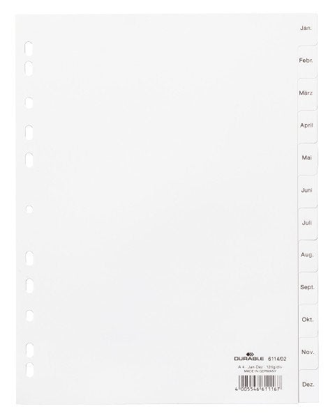 EAN 4005546611167 - Durable 611402 divisor Blanco imagen 1