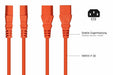 EAN 4066857002273 - Kabelmeister SK0130-O010 cable de transmisión Naranja 1 m Enchufe tipo E+F C13 acoplador imagen 4