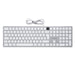 EAN 5453003784227 - MCL XTREMEMAC WIRED KEYBOARD FOR teclado Hogar / Oficina USB AZERTY Francés Plata, Blanco imagen 1