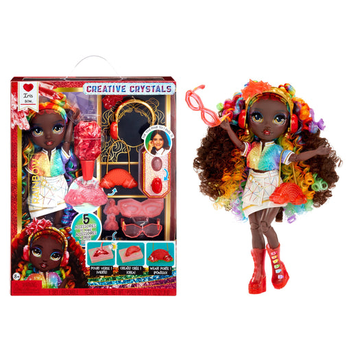EAN 0035051121381 - Rainbow High Creative Crystals Fashion Doll- Iris Bow imagen 2