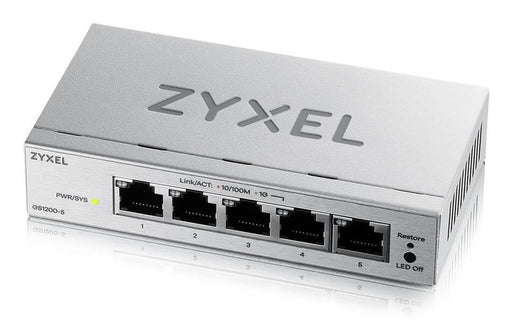EAN 4718937649853 - Zyxel GS1200-5V3 Gestionado L2 Gigabit Ethernet (10/100/1000) Escritorio Gris imagen 1