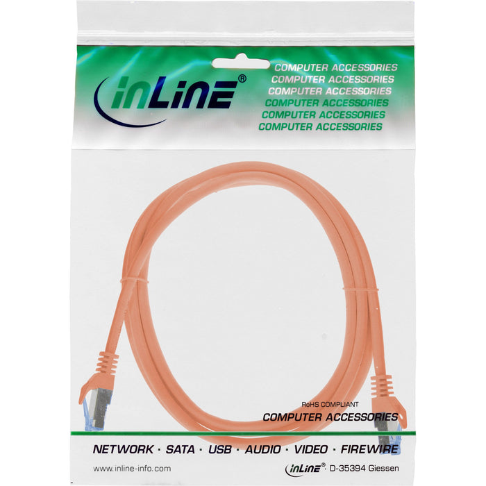 EAN 4043718337118 - InLine 72603O cable de red Naranja 3 m Cat6a S/FTP (S-STP) Alrededor imagen 3