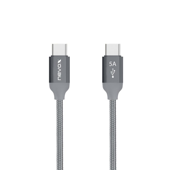 EAN 4250686406542 - nevox 1654 cable USB USB 2.0 2 m USB C Gris, Plata imagen 1