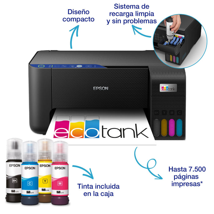 EAN 8715946684116 - Epson EcoTank ET-2811 Inyección de tinta 5760 x 1440 DPI 33 ppm Wifi imagen 18