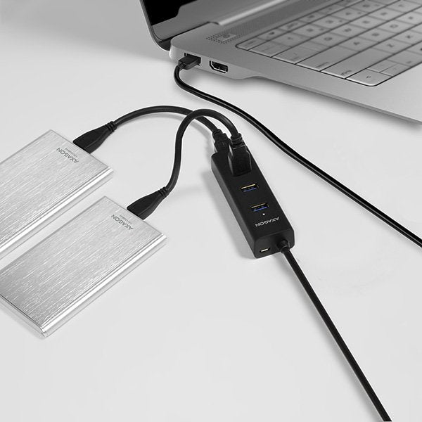 EAN 8595247903532 - Axagon HUE-S2BL hub de interfaz USB 3.2 Gen 1 (3.1 Gen 1) Type-A 5000 Mbit/s Negro imagen 2