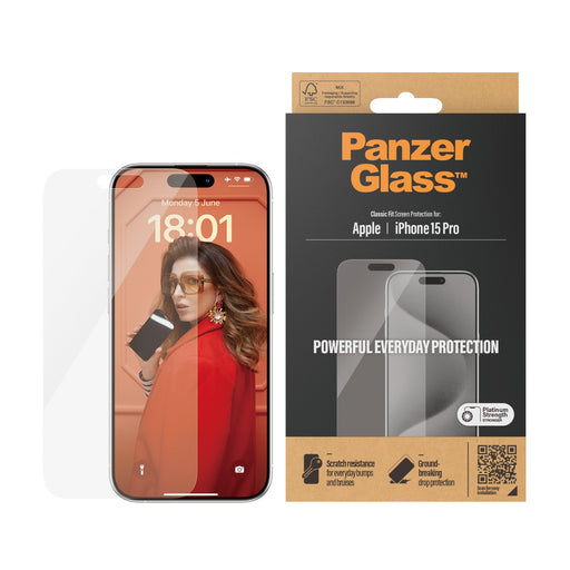 EAN 5711724028069 - PanzerGlass ® Screen Protector iPhone 15 Pro | Classic Fit Protector de pantalla Apple 1 pieza(s) imagen 2
