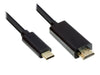 EAN 4014619366606 - Alcasa GC-M0102 adaptador de cable de vídeo 3 m HDMI tipo A (Estándar) USB Tipo C Negro imagen 1