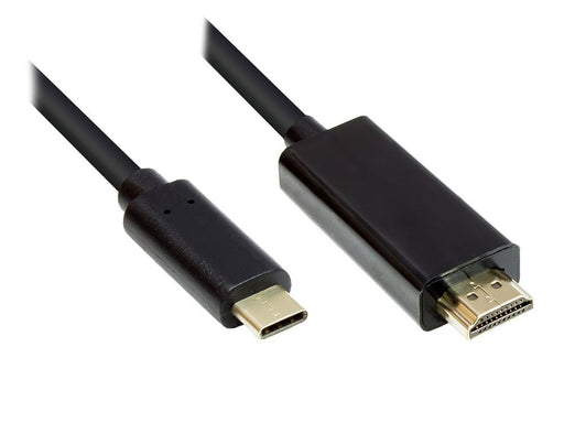 EAN 4014619366606 - Alcasa GC-M0102 adaptador de cable de vídeo 3 m HDMI tipo A (Estándar) USB Tipo C Negro imagen 1