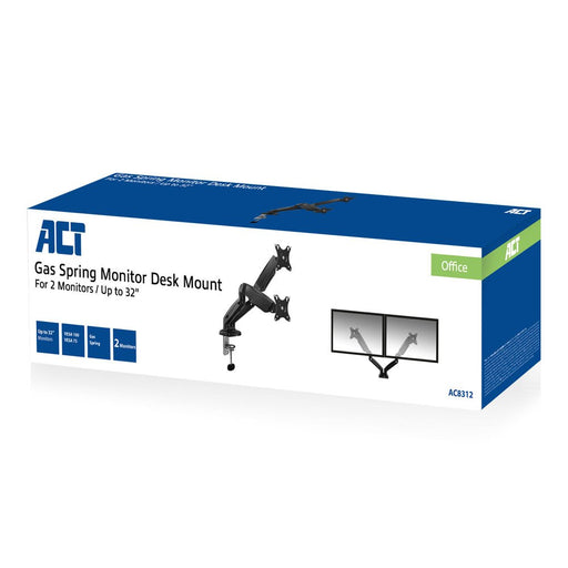 EAN 8716065491487 - ACT AC8312 soporte para monitor 81,3 cm (32") Escritorio Negro imagen 2