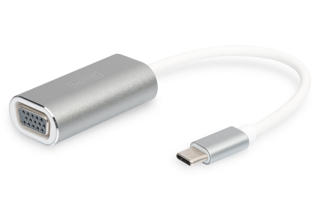 EAN 4016032385967 - Digitus DA-70837 adaptador de cable de vídeo 0,2 m USB Tipo C VGA (D-Sub) Blanco imagen 1