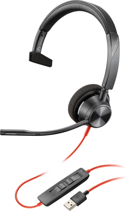 EAN 0017229173354 - Poly Blackwire 5220 Stereo USB-A Headset Alámbrico Diadema Oficina/Centro de llamadas Negro imagen 2