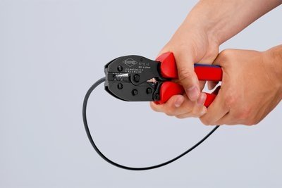 EAN 4003773092162 - Knipex 97 52 42 SB crimpadora Herramienta para prensar Azul, Rojo imagen 10